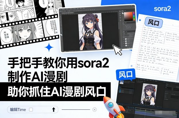 手把手教你用sora2制作AI漫剧，助你抓住AI漫剧风口-网创之家