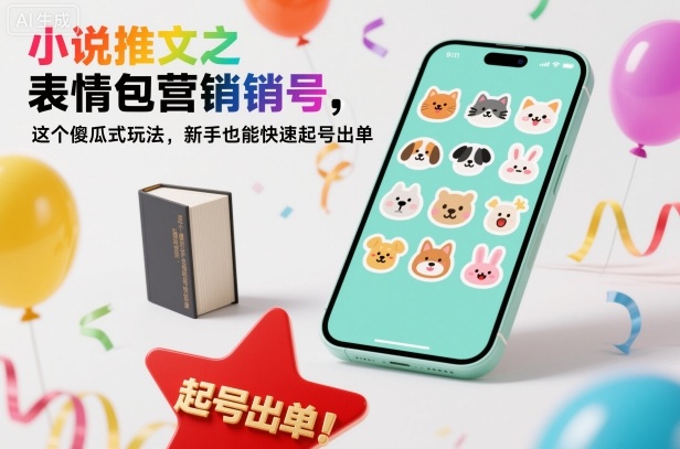 小说推文之表情包营销号，这个傻瓜式玩法，新手也能快速起号出单-网创之家