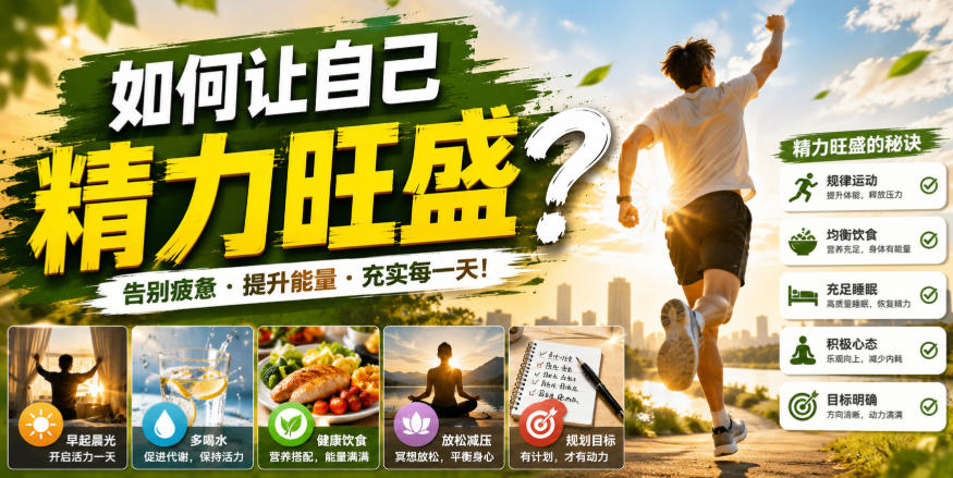 付费文章：如何让自己精力旺盛？-网创之家