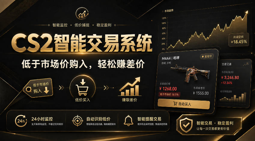 CS2智能交易系统，轻松賺差价|自动运行，无需自己挂G|数据支持任何形式验证【揭秘】-网创之家