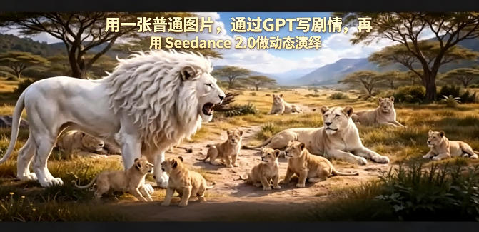 用一张普通图片，通过GPT写剧情，再用Seedance 2.0做动态演绎，居然能生成迪士尼风格搞笑动画-网创之家