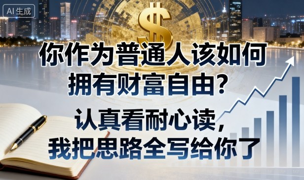 付费文章:你作为普通人该如何拥有财富自由?认真看耐心读,我把思路全写给你了-网创之家