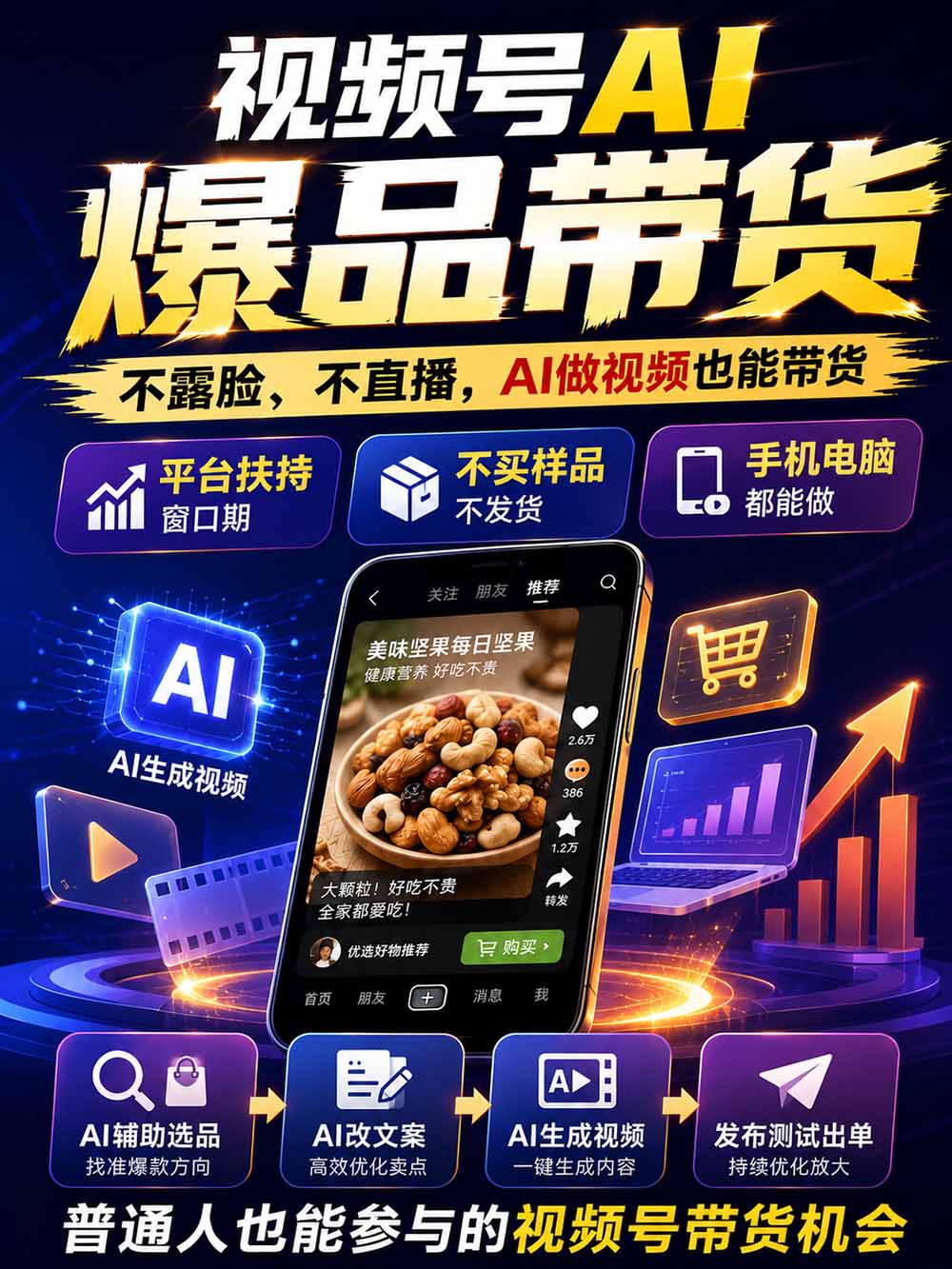 图片[2]-2026视频号AI爆品带货训练营-9月开课｜不露脸不直播，AI做视频发视频号，有人下单，你赚佣金，轻松单日佣金1000+-网创之家