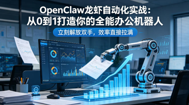OpenClaw龙虾自动化实战：从0到1打造你的全能办公机器人，立刻解放双手，效率直接拉满-网创之家