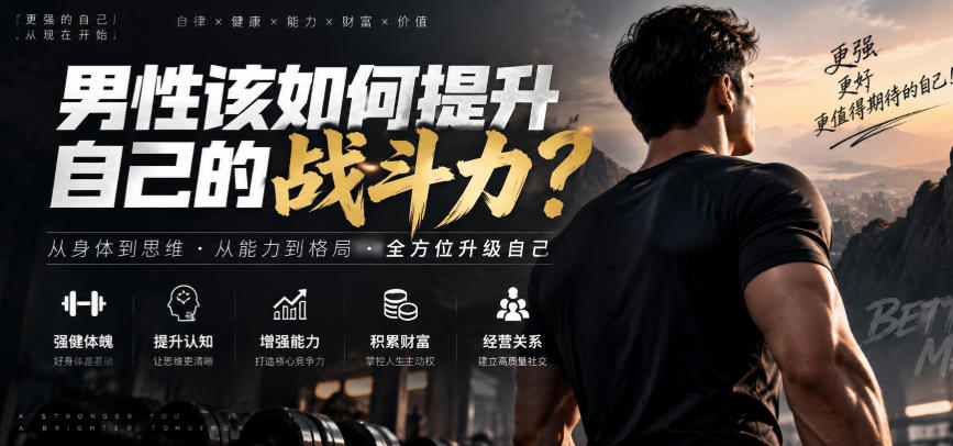 付费文章：男性该如何提升自己的战斗力？-网创之家