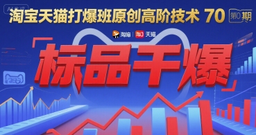 淘宝天猫打爆班原创高阶技术第70期:标品干爆-网创之家