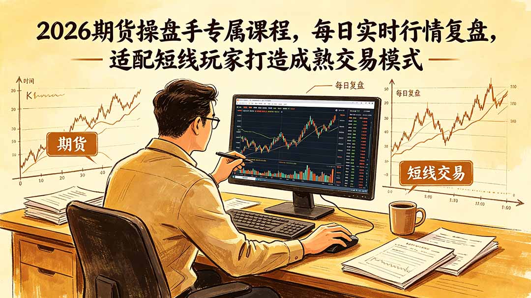 2026期货操盘手专属课程-更新6月，每日实时行情复盘，适配短线玩家打造成熟交易模式-网创之家