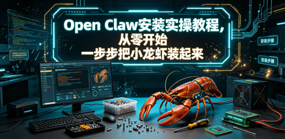 Open Claw安装实操教程,从零开始一步步一步步把小龙虾装起来-网创之家