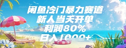闲鱼冷门暴力赛道，新人当天开单，利润80%，日入几张，长期可做【揭秘】-网创之家