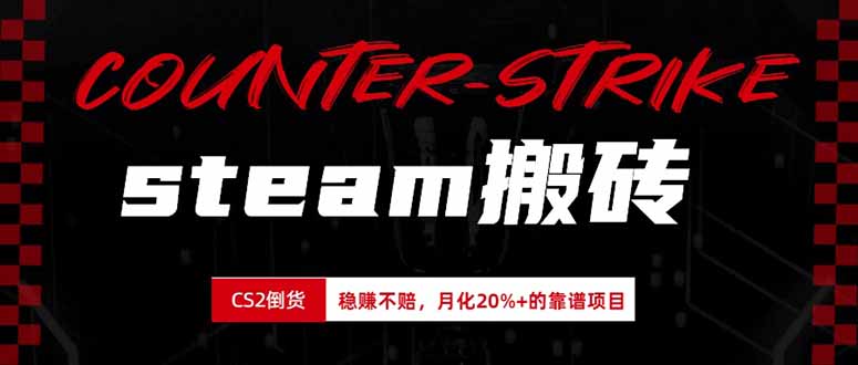 steam搬砖，倒卖cs2饰品，达到月化20%+的收益，真正的靠谱可落地长期项目-网创之家