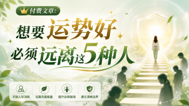 付费文章：想要运势好，必须远离这5种人-网创之家