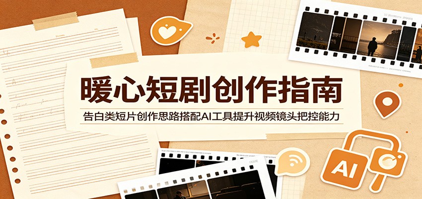 暖心短剧创作指南：告白类短片创作思路搭配AI工具提升视频镜头把控能力-网创之家