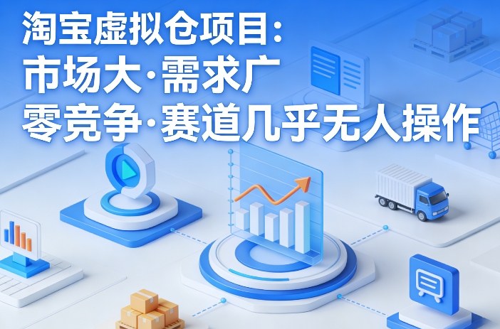 淘宝虚拟仓项目，市场大，需求广，零竞争，赛道几乎没人操作(更新0410)-网创之家