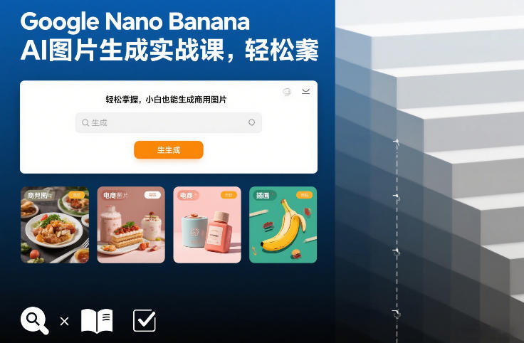 Google Nano Banana AI图片生成实战课,轻松掌握,小白也能生成商用图片-网创之家