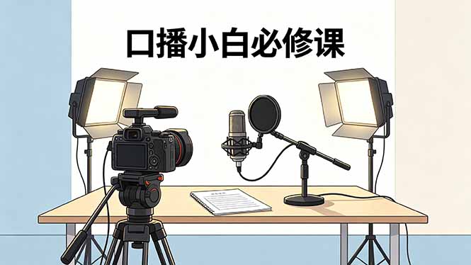 口播小白必修课：录像收音灯光设备+脚本撰写，搭专业级录制场景-网创之家