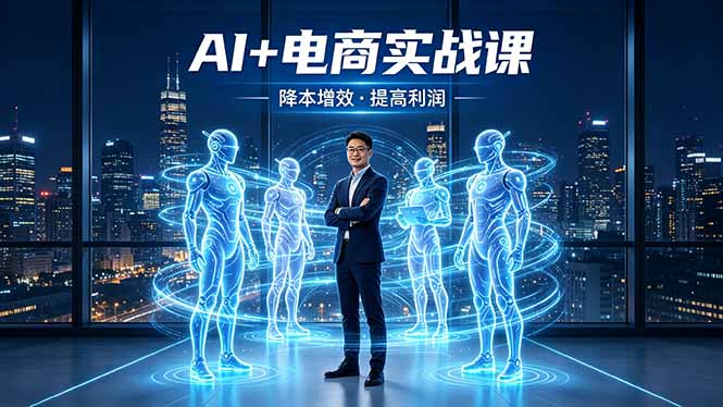 AI+电商实战课，1人+N个AI 智能体，把SOP变AI员工，实现降本增效提高利润-网创之家