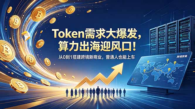 Token需求大爆发，算力出海迎风口！从0到1搭建跨境新商业，普通人也能上车-网创之家