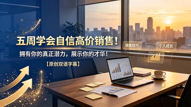 五周学会自信高价销售！拥有你的真正潜力，展示你的才华！【原创双语字幕】-网创之家