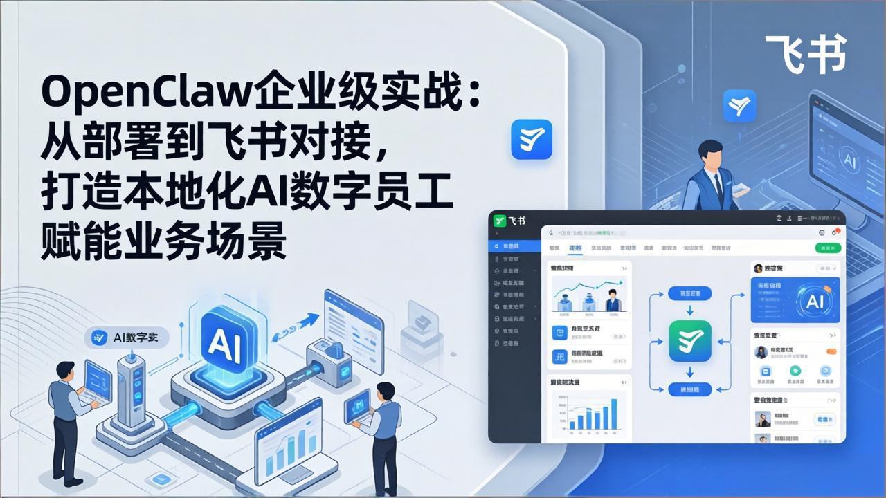 OpenClaw企业级实战：从部署到飞书对接，打造本地化AI数字员工赋能业务场景-网创之家