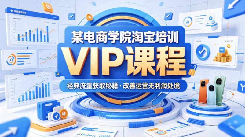 某电商学院淘宝培训VIP课程，各种经典有用的流量获取秘籍，改善运营产品没利润的处境(2026年5月)-网创之家