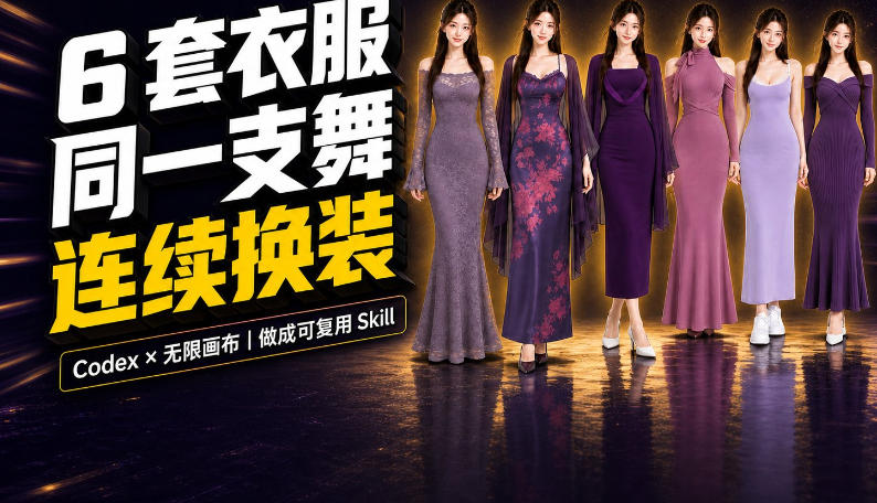 同一支舞，6套衣服按顺序切换：我把服装换装视频做成了一个Skill-网创之家