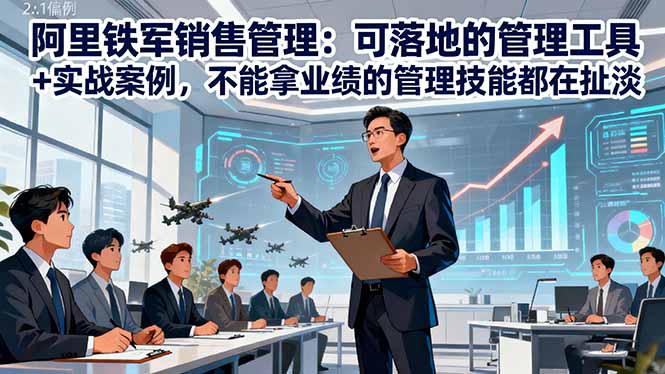 阿里铁军销售管理:可落地的管理工具+实战案例,不能拿业绩的管理都在扯淡-网创之家