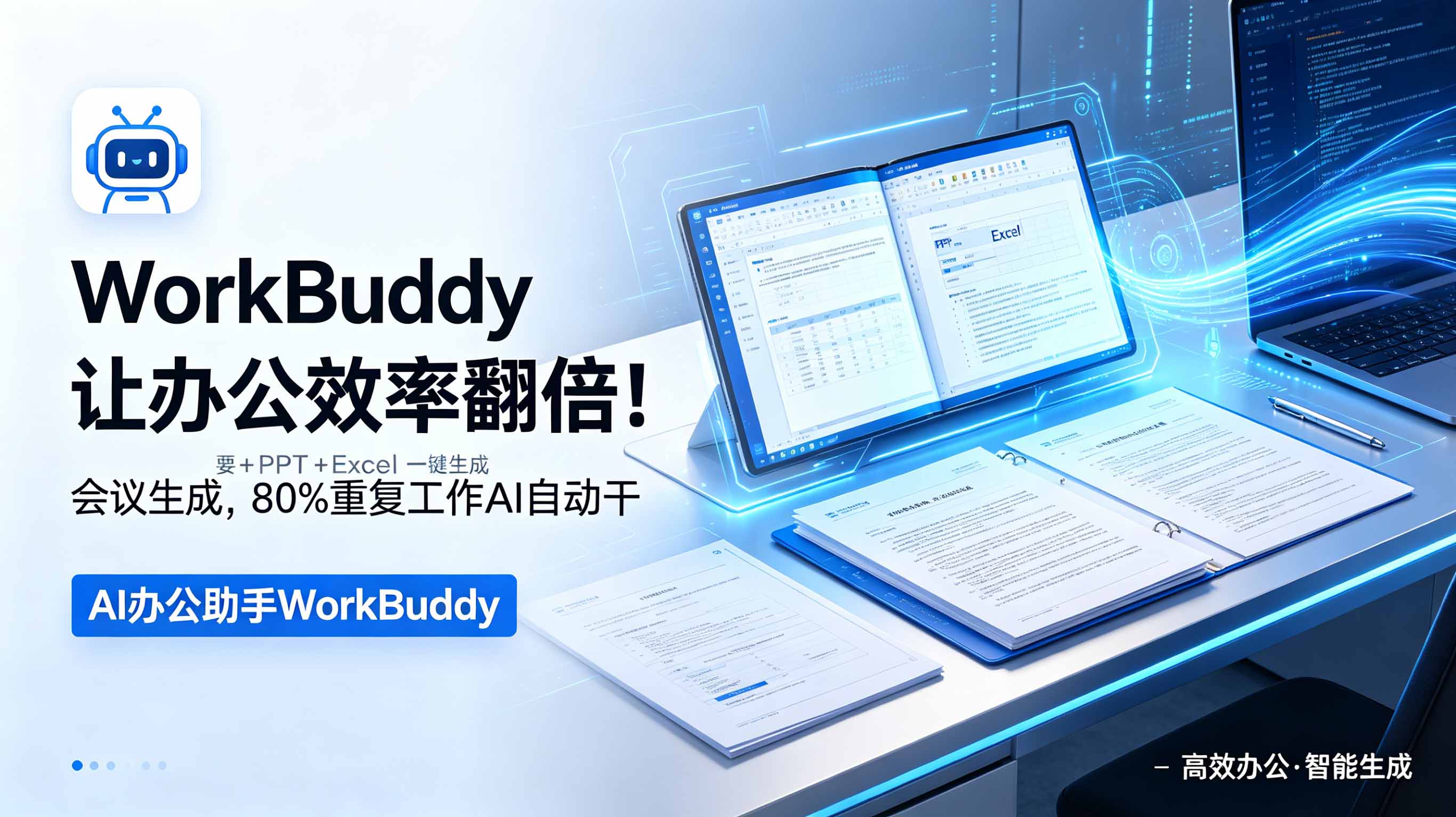 WorkBuddy让办公效率翻倍！会议纪要+PPT+Excel一键生成，80%重复工作AI自动干-网创之家