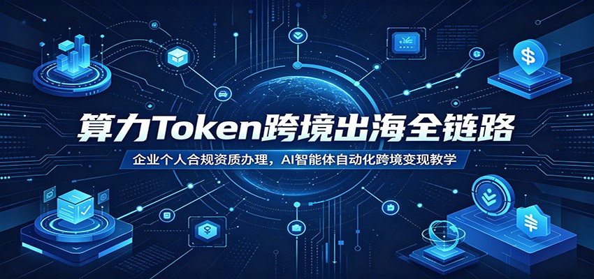 算力Token跨境出海全链路：企业个人合规资质办理，AI智能体自动化跨境变现教学-网创之家