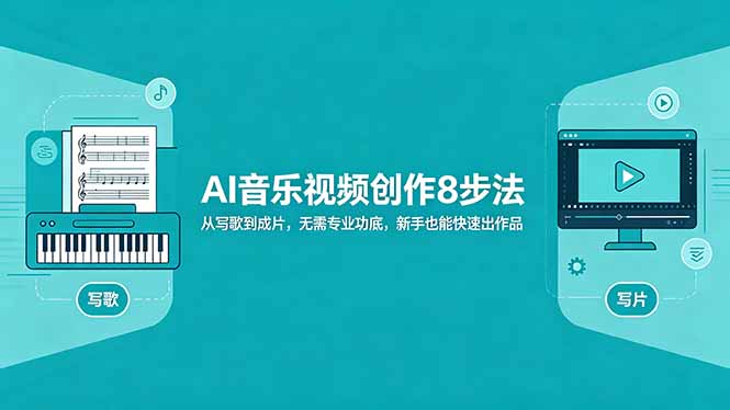 AI音乐视频创作8步法：从写歌到成片，无需专业功底，新手也能快速出作品-网创之家