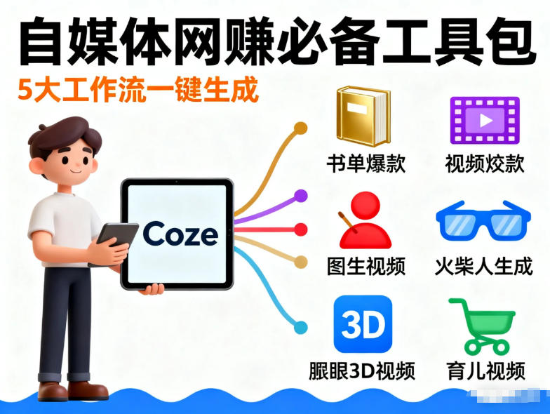 Coze工作流合集，内容一共100份左右，内容丰富，可以提供工作效率-网创之家