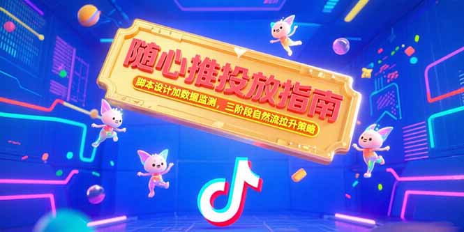 随心推投放指南，脚本设计加数据监测，三阶段自然流拉升策略-网创之家