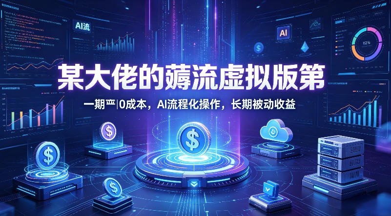 某大佬的薅流虚拟版第一期丨0成本，AI流程化操作，长期被动收益-网创之家