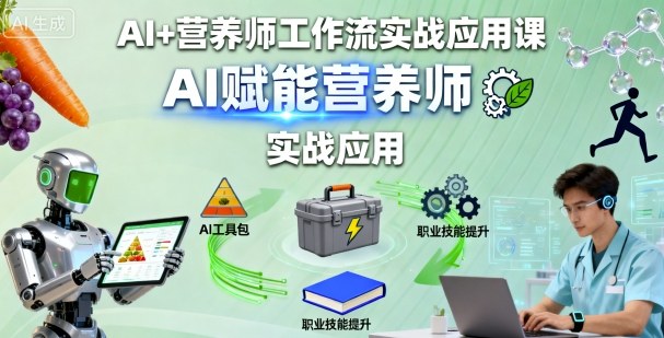 AI+营养师工作流实战应用课,AI赋能营养师-网创之家