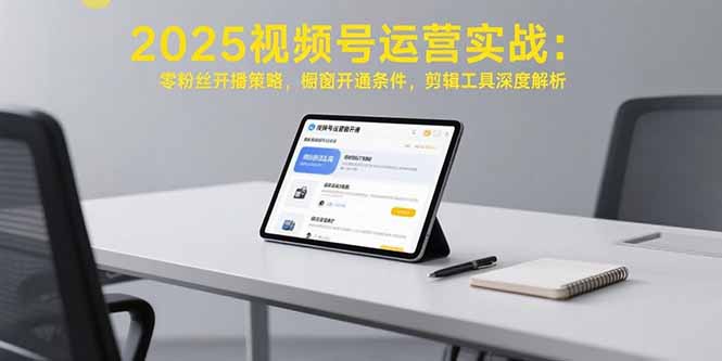 2025视频号运营实战：零粉丝开播策略，橱窗开通条件，剪辑工具深度解析-网创之家