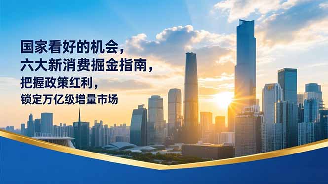 某付费文章：国家看好的机会，六大新消费掘金指南，把握政策红利，锁定万亿级增量市场-网创之家
