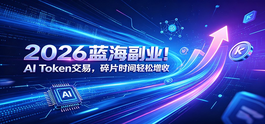 2026蓝海副业！AI Token交易，碎片时间轻松增收-网创之家