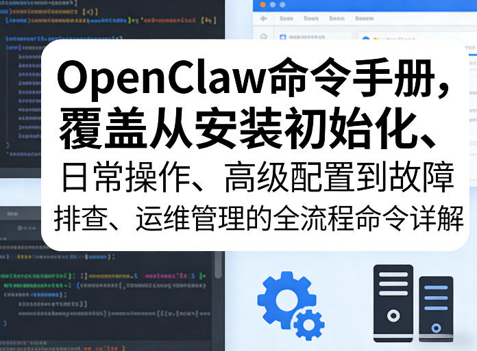 OpenClaw命令手册，覆盖从安装初始化、日常操作、高级配置到故障排查、运维管理的全流程命令详解-网创之家