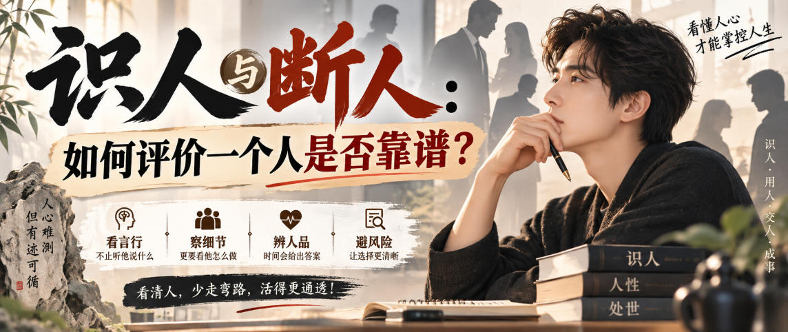 付费文章：识人与断人：如何评价一个人是否靠谱？-网创之家