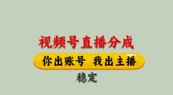 视频号直播分成，全程托管招募，单月轻松变现8k【揭秘】-网创之家