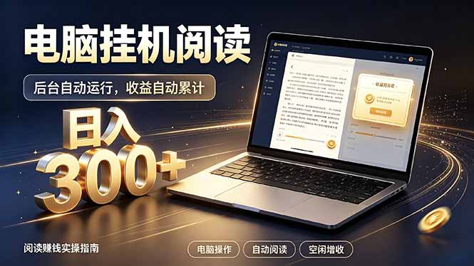 看小说也有收益？自动化流程，轻松日入300+-网创之家