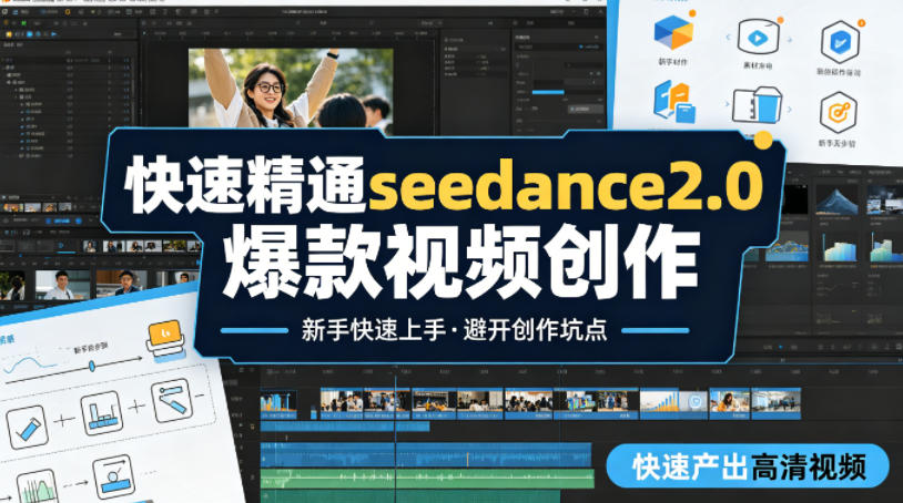 快速精通seedance2.0爆款视频创作，快速产出高清视频，避开大量创作坑点，新手也能快速上手-网创之家