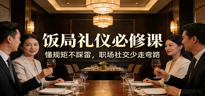公众号收费文章：《饭局礼仪必修课：懂规矩不踩雷，职场社交少走弯路》-网创之家