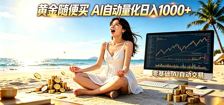 黄金随便买？AI自动外汇量化交易 在家当皇帝 日入1000+-网创之家
