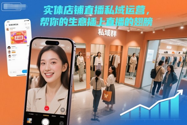 实体店铺直播私域运营,帮你的生意插上直播的翅膀-网创之家
