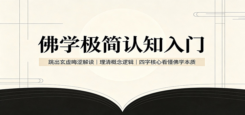 佛学极简认知入门：跳出玄虚晦涩解读，理清概念逻辑，四字核心看懂佛学本质-网创之家