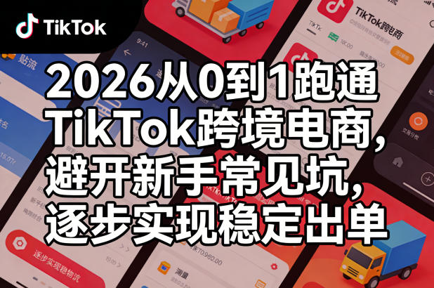 2026从0到1跑通TikTok跨境电商，避开新手常见坑，逐步实现稳定出单-网创之家