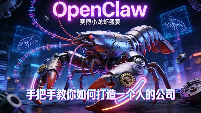 OpenClaw，小龙虾-从产品到爆款的成长之路，手把手教你如何打造一个人的公司-网创之家