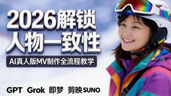 2026独创解锁人物一致性：AI真人版MV制作，不讲空话，不拼概念，全流程实操-网创之家