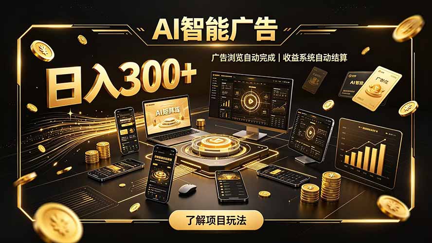 自研 AI 系统｜轻资产起步｜长期稳定收益｜宝妈 上班族轻轻松松日入300+-网创之家
