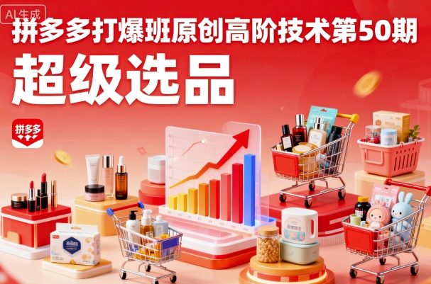 拼多多打爆班原创高阶技术第50期,超级选品-网创之家